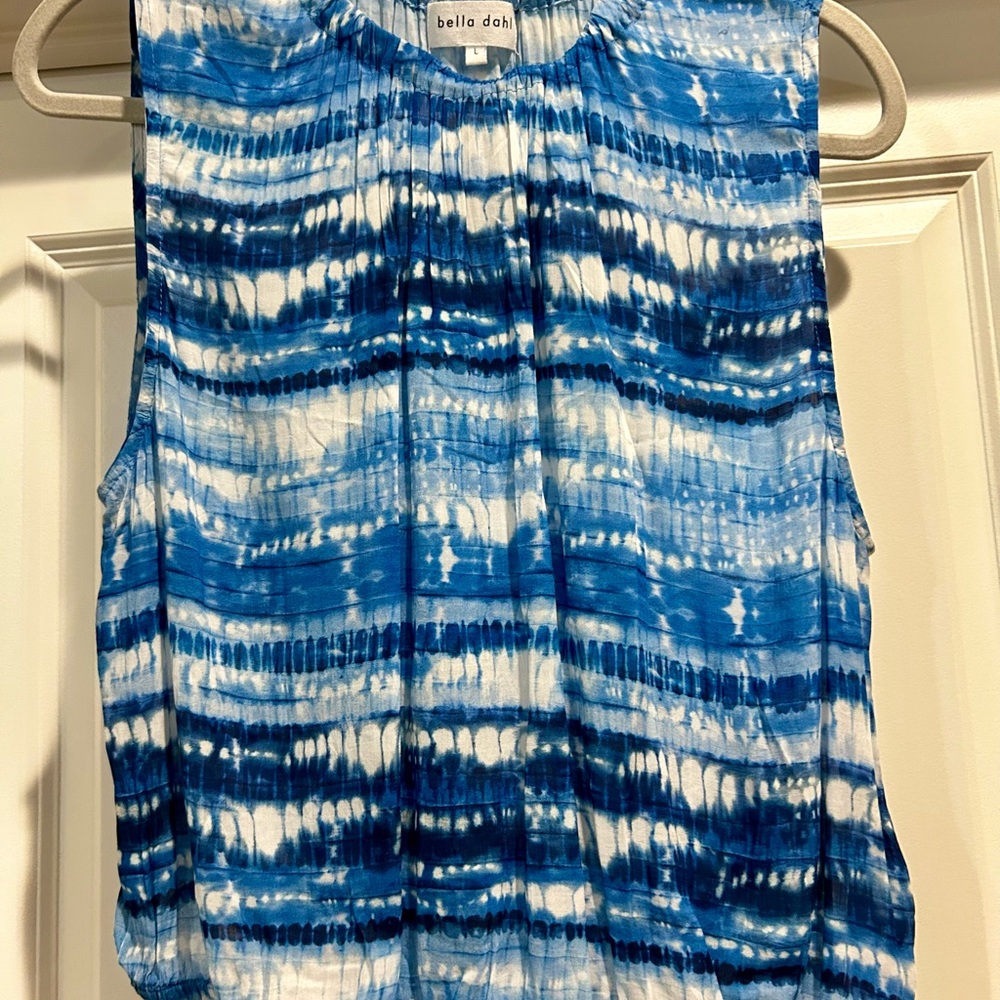 Bella Dahl Ocean Blue Striped Tank Top